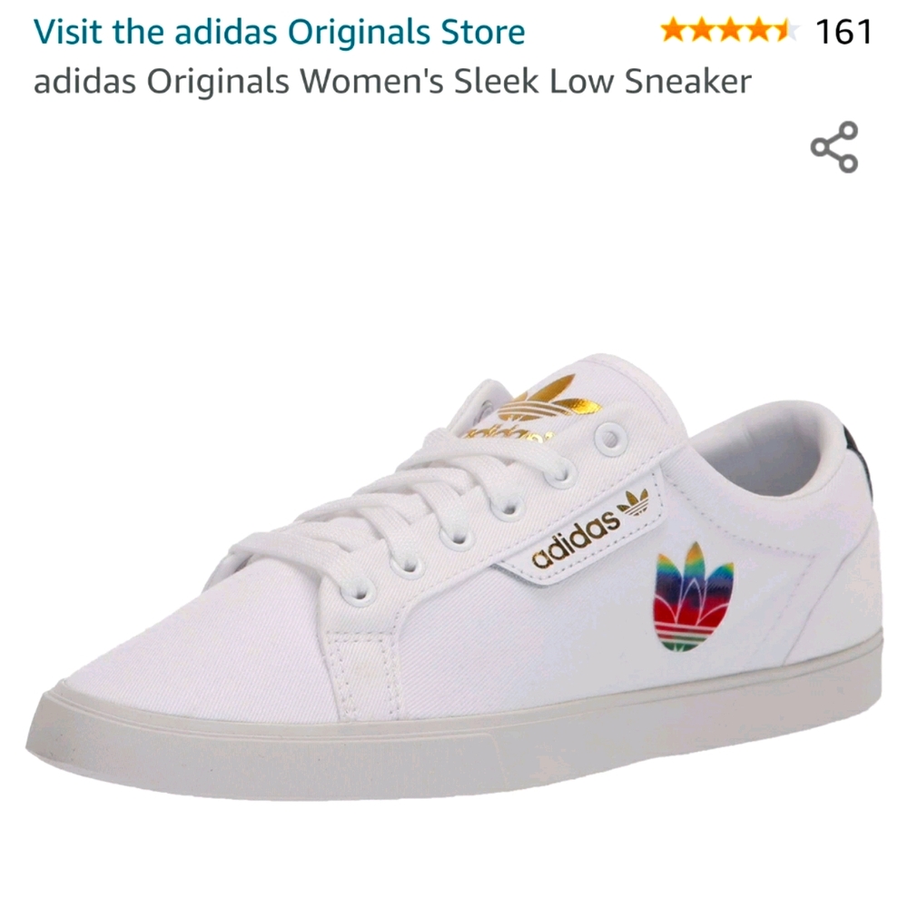 Bnib adidas sleek low top canvas type sneakers